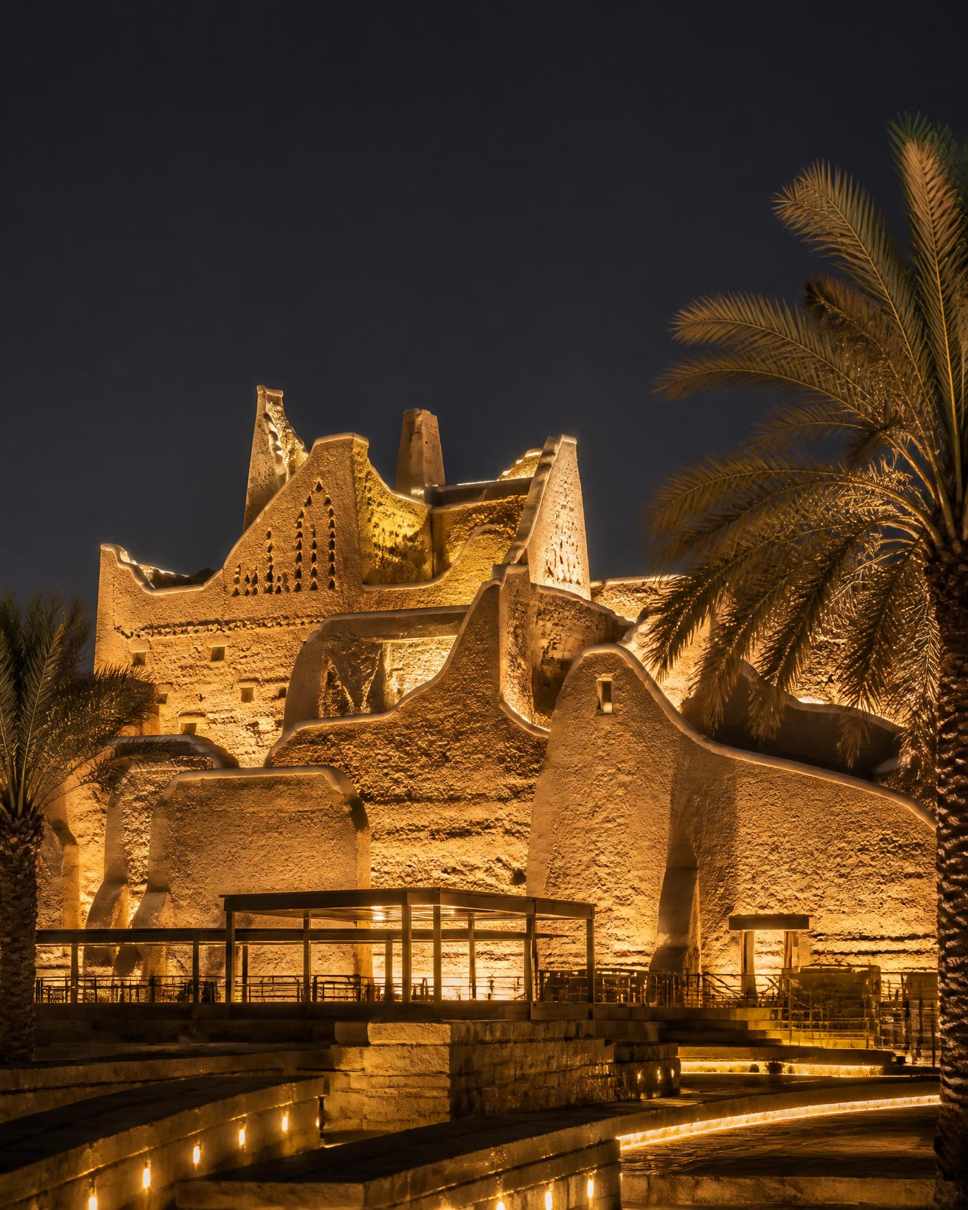 Diriyah heritage architecture at dusk
